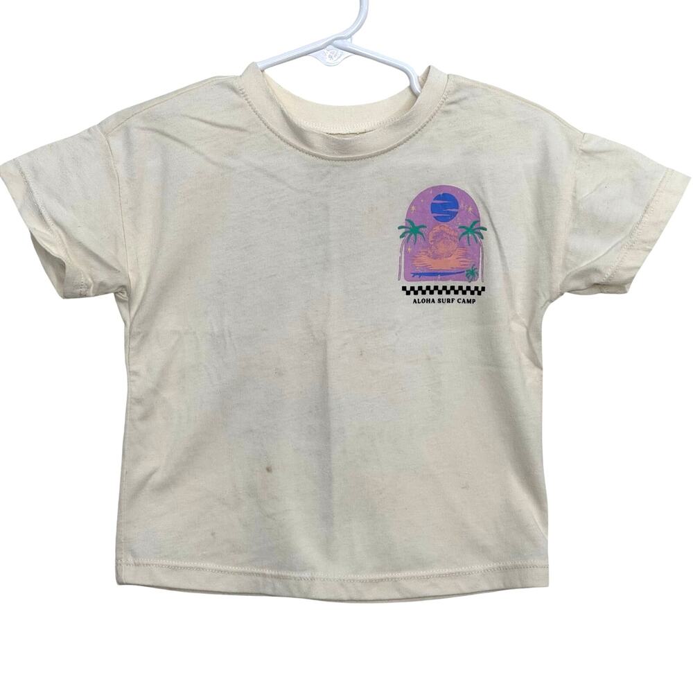 Grayson Mini Kindness Aloha Surf Camp Short Sleeve Graphic T Shirt Size 2T
